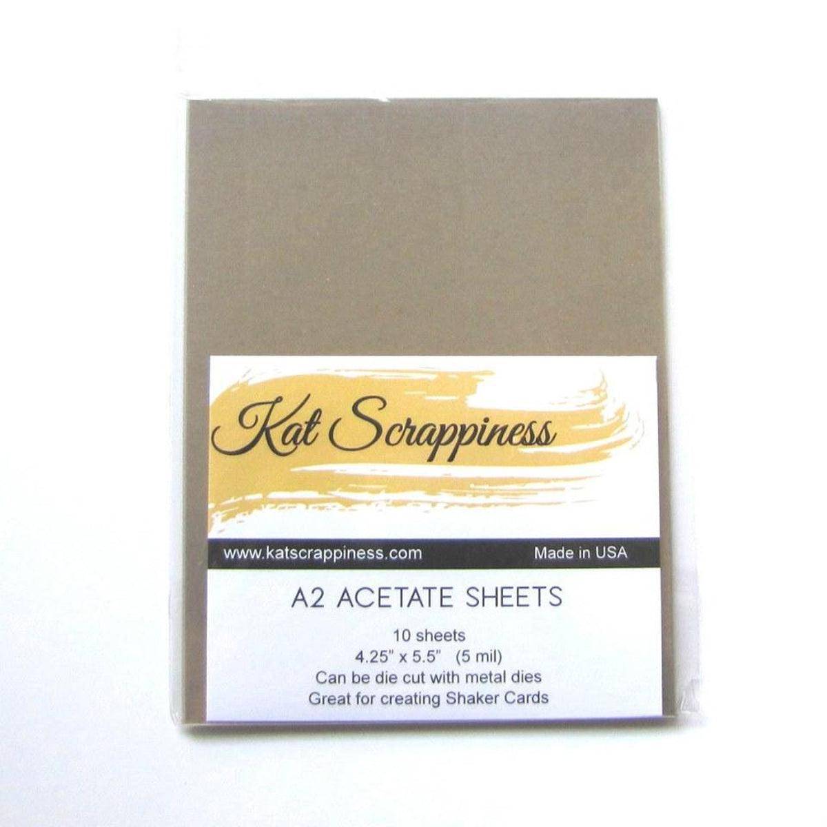 A2 Acetate Sheets - 10pc - Kat Scrappiness