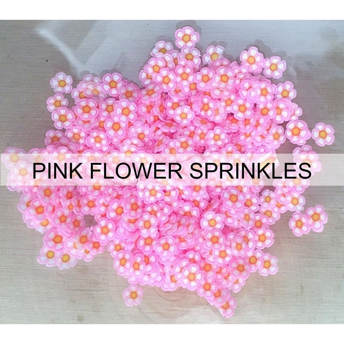 Pink Flower Sprinkles