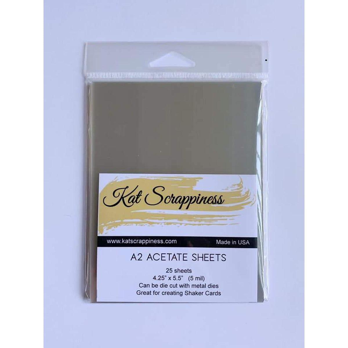 A2 Acetate sheets by Kat Scrappiness - 25pc - Kat Scrappiness