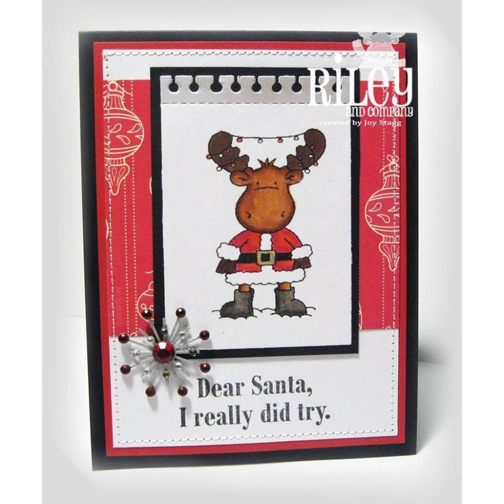 Dear Santa, I Tried Cling Stamp by Riley & Co. - Kat Scrappiness