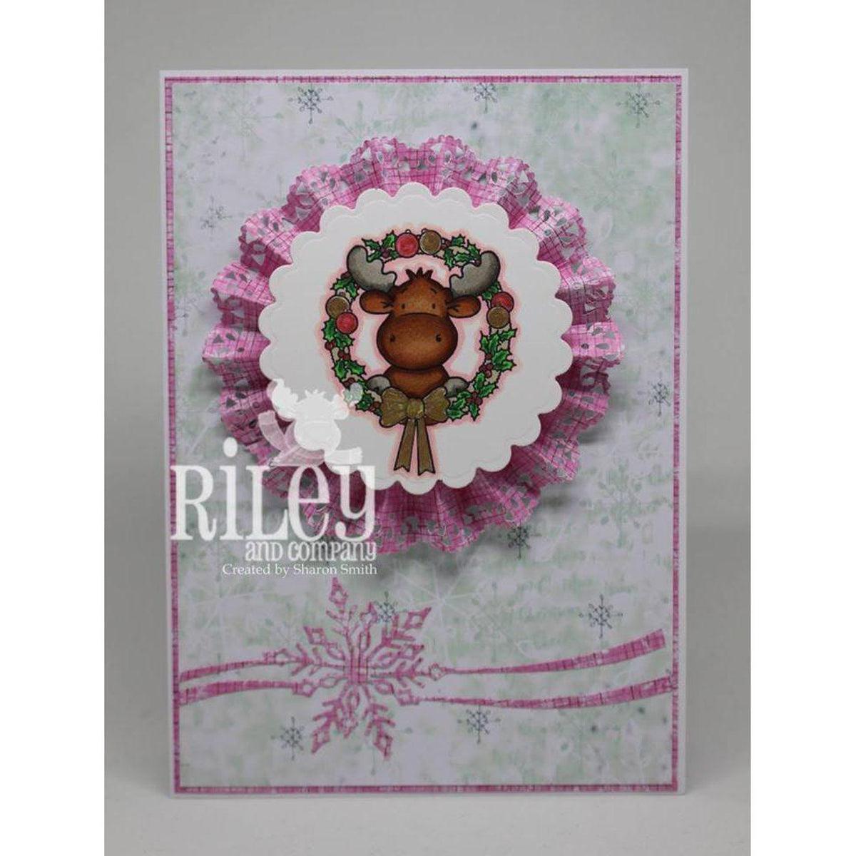 Riley In Wreath Cling Stamp by Riley &amp; Co. - Kat Scrappiness