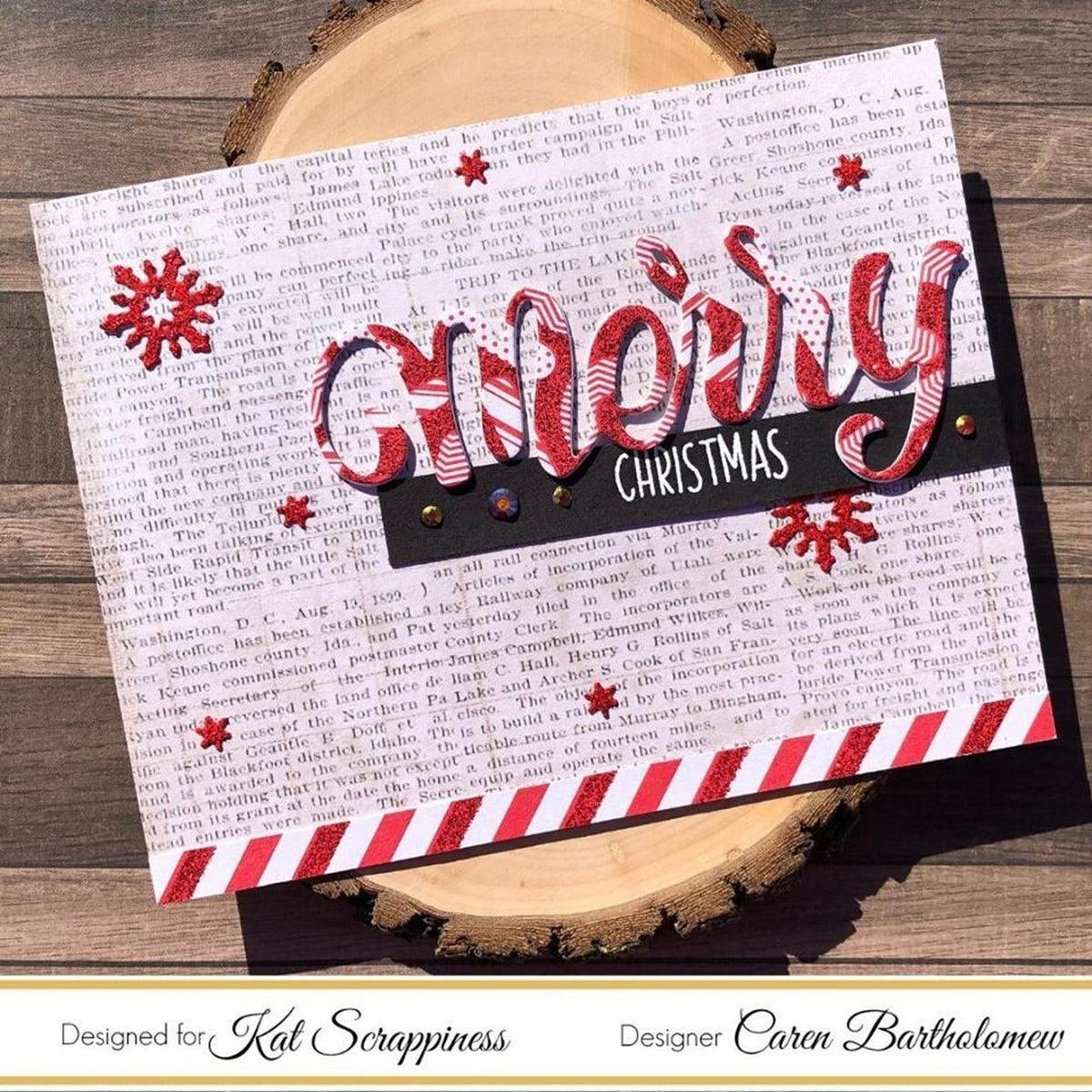Merry Christmas w/Shadow Die by Kat Scrappiness - Kat Scrappiness