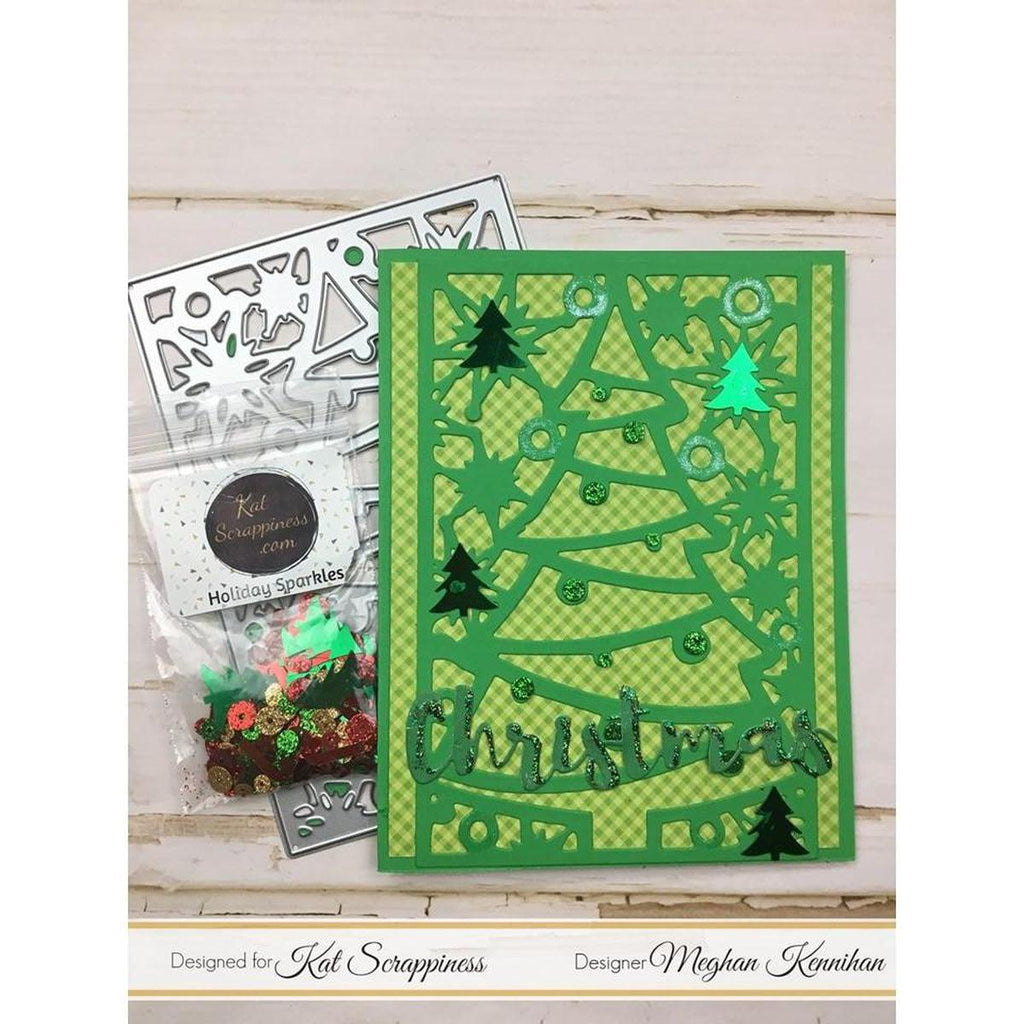 Christmas Tree Coverplate Die by Kat Scrappiness - Kat Scrappiness
