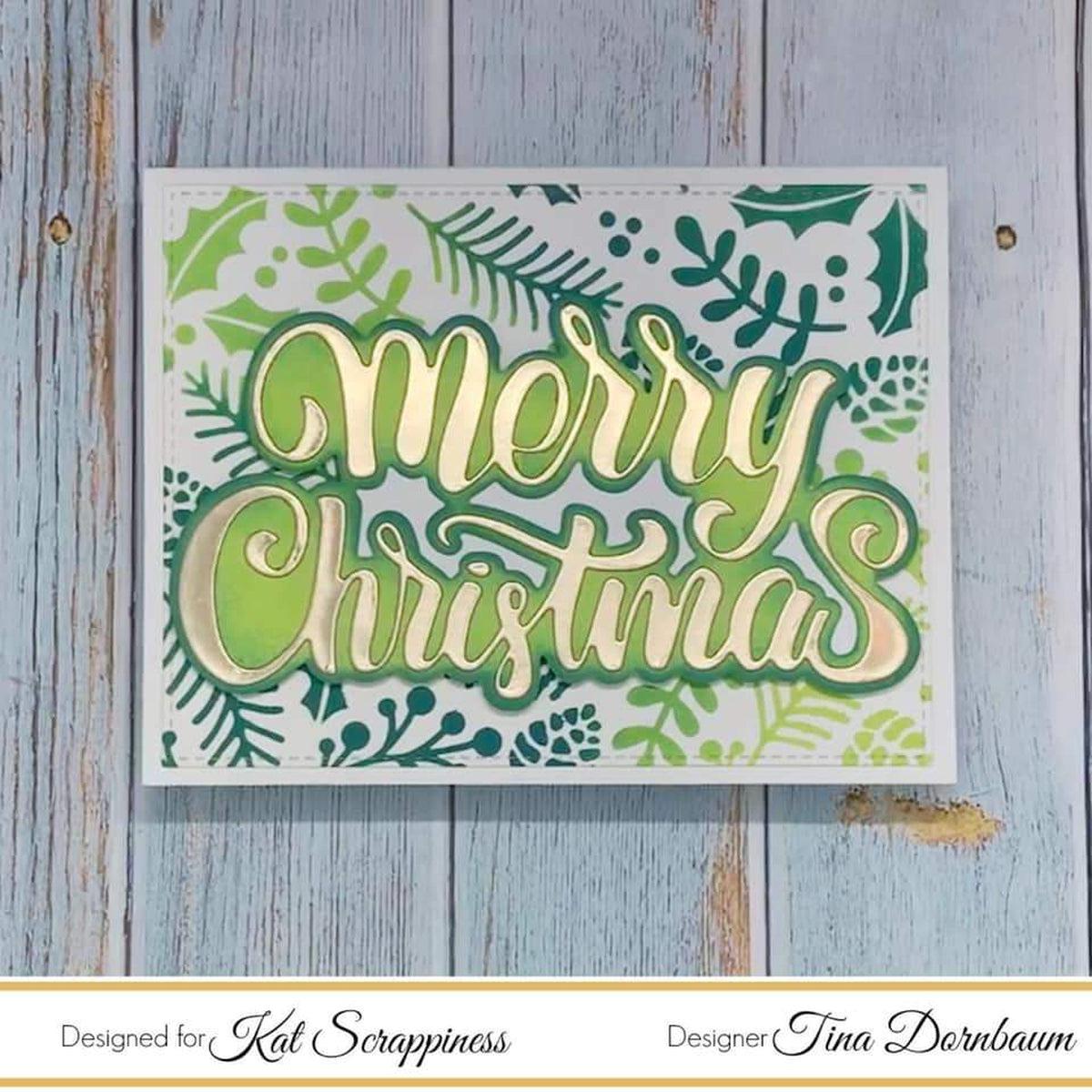 Merry Christmas w/Shadow Die by Kat Scrappiness - Kat Scrappiness