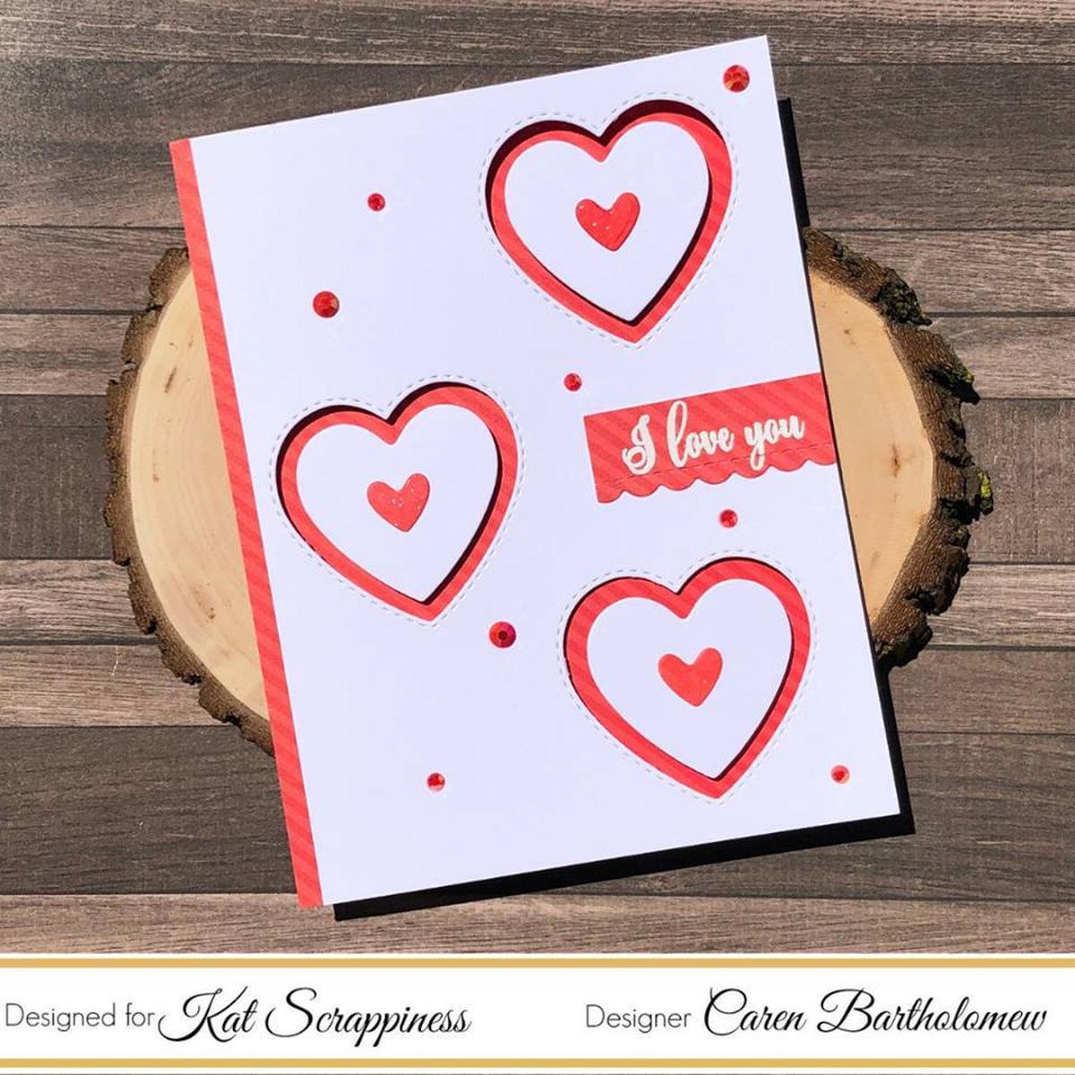 Layering Nested Heart Dies by Kat Scrappiness - Kat Scrappiness