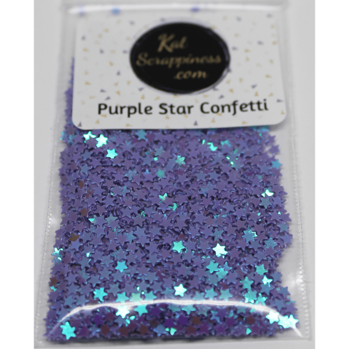 3mm Purple Solid Star Sequins - Kat Scrappiness
