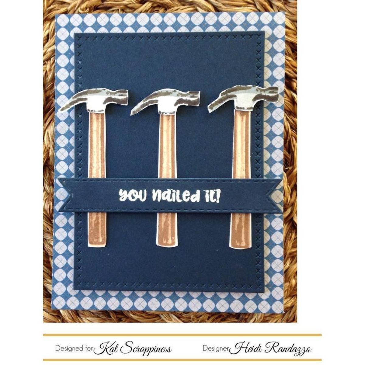 Dad&#39;s Tools - 6&quot;X8&quot; Layered Stamp Set by Kat Scrappiness - Kat Scrappiness