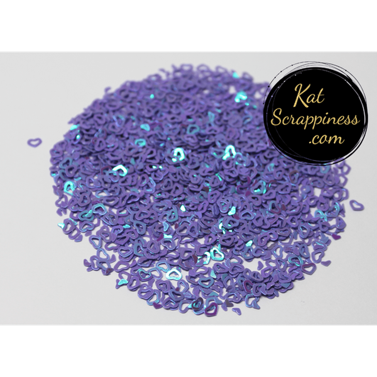 3mm Hollow Purple Heart Confetti Mix - Kat Scrappiness