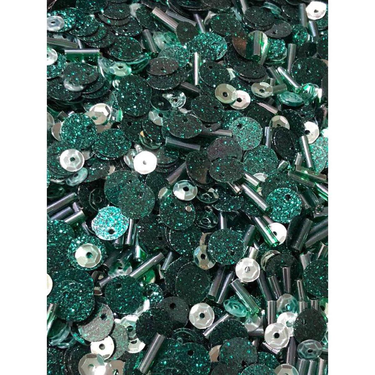 Sparkling Wintergreen Sequin Mix by Kat Scrappiness - Kat Scrappiness