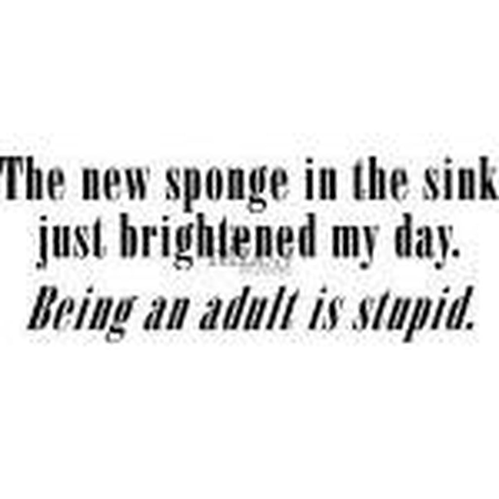 Being An Adult Is Stupid Cling Stamp by Riley & Co - Kat Scrappiness