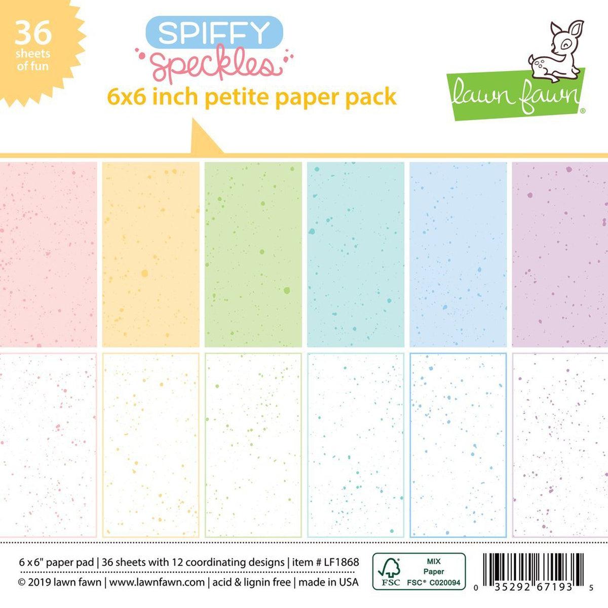 Spiffy Speckles Petite Paper Pack 6&quot;X6&quot; by Lawn Fawn - Kat Scrappiness