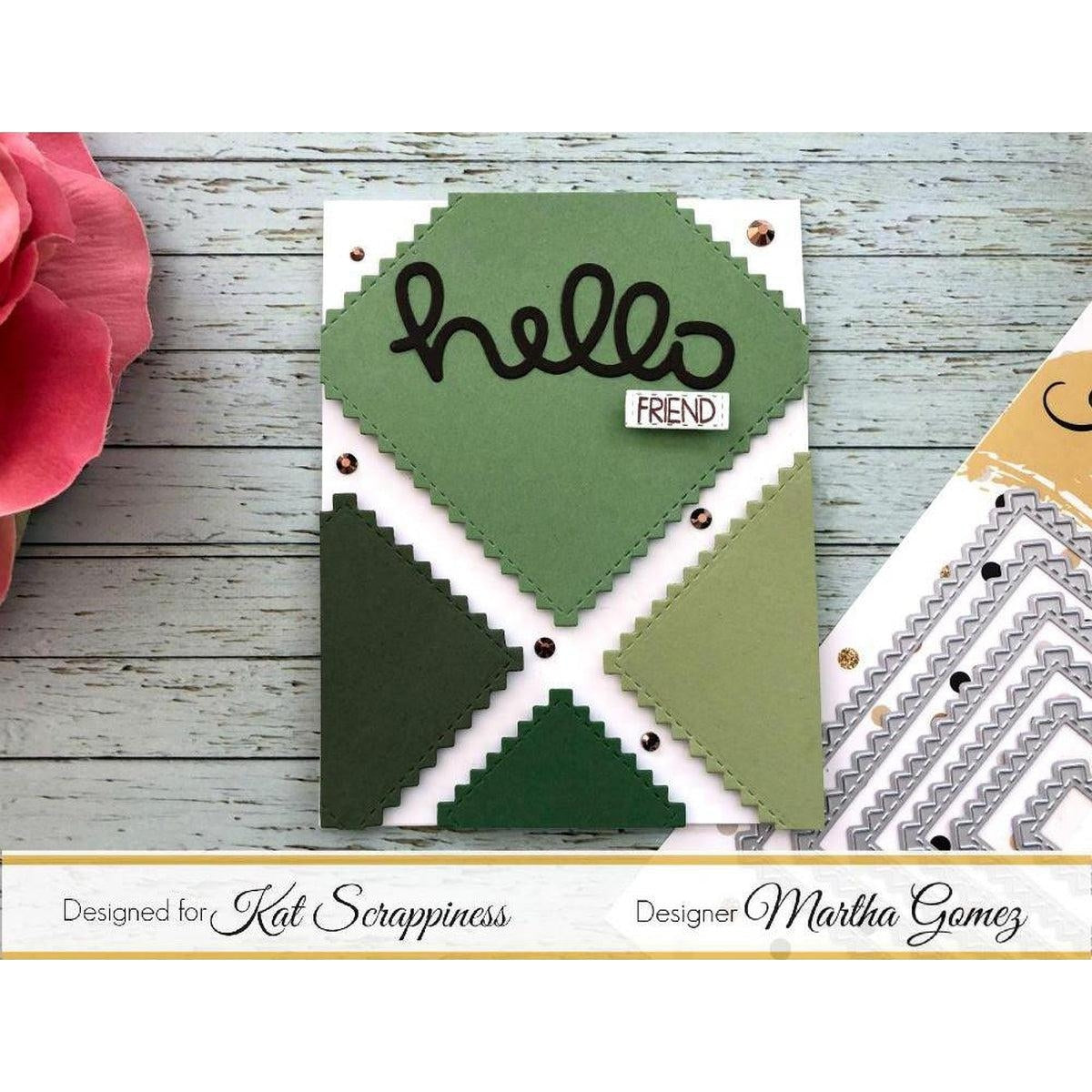 Zig Zag Square Dies by Kat Scrappiness - Kat Scrappiness