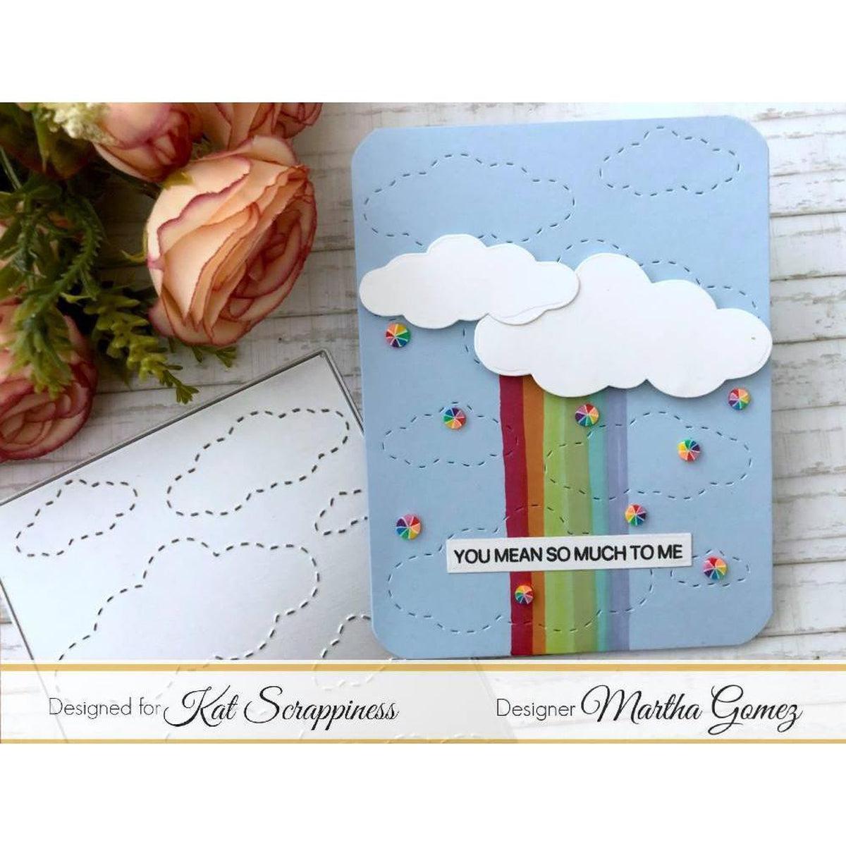Stitched Cloud Backdrop Die by Kat Scrappiness - Kat Scrappiness