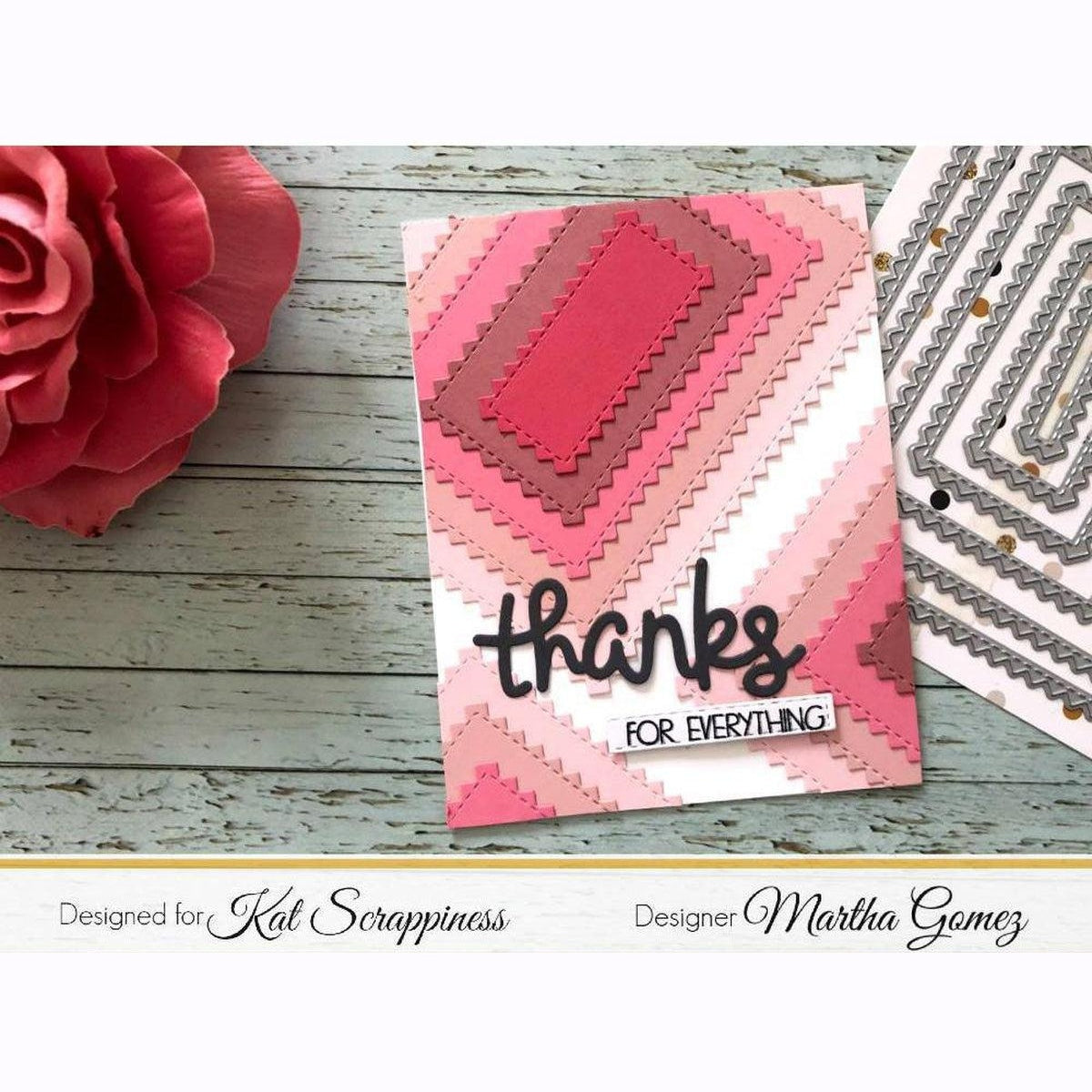 Zig Zag Rectangle Dies by Kat Scrappiness - Kat Scrappiness
