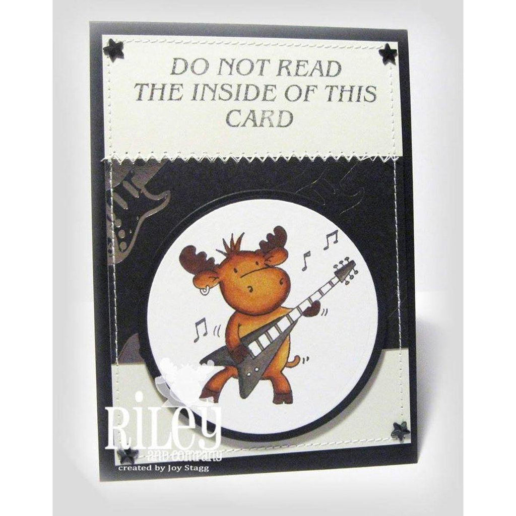 Do Not Read Cling Stamp by Riley & Co - Kat Scrappiness