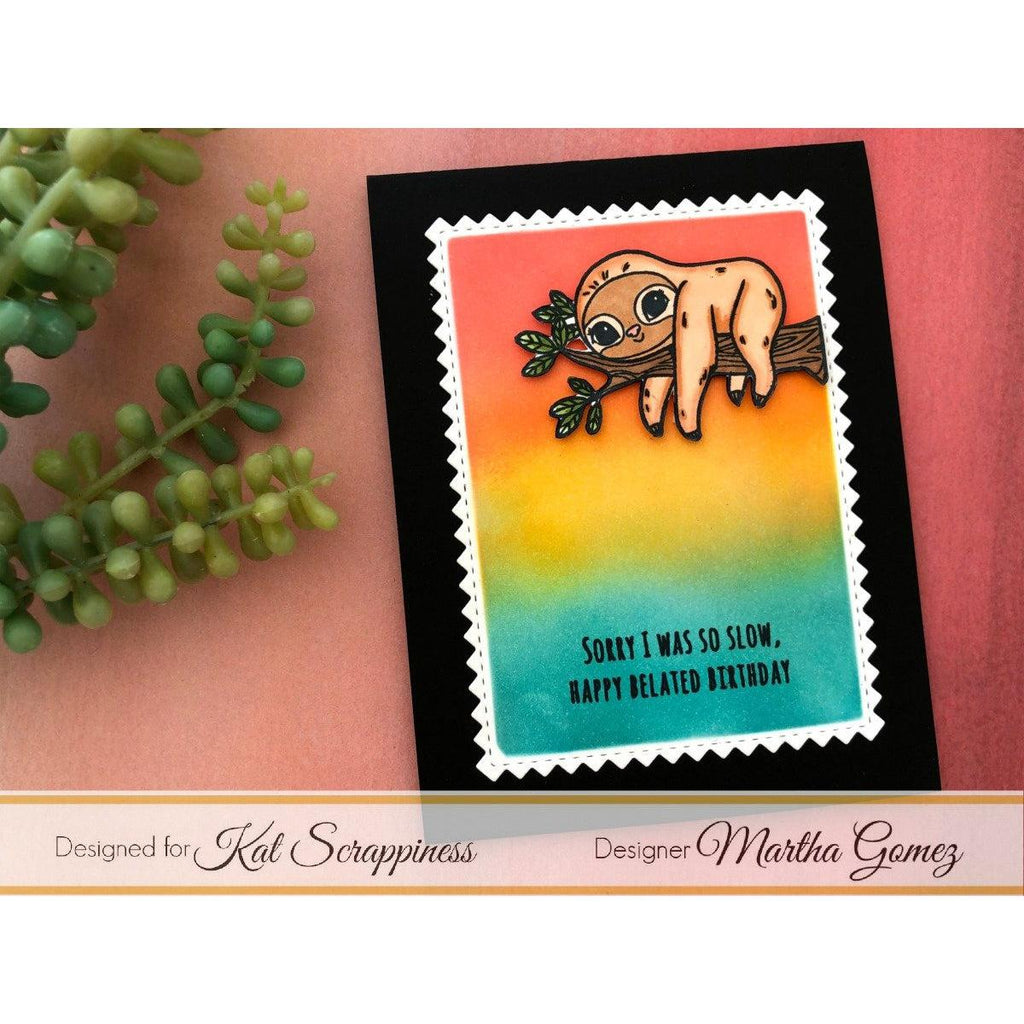 "Stewart the Sloth" Stamp Set by Kat Scrappiness - Kat Scrappiness