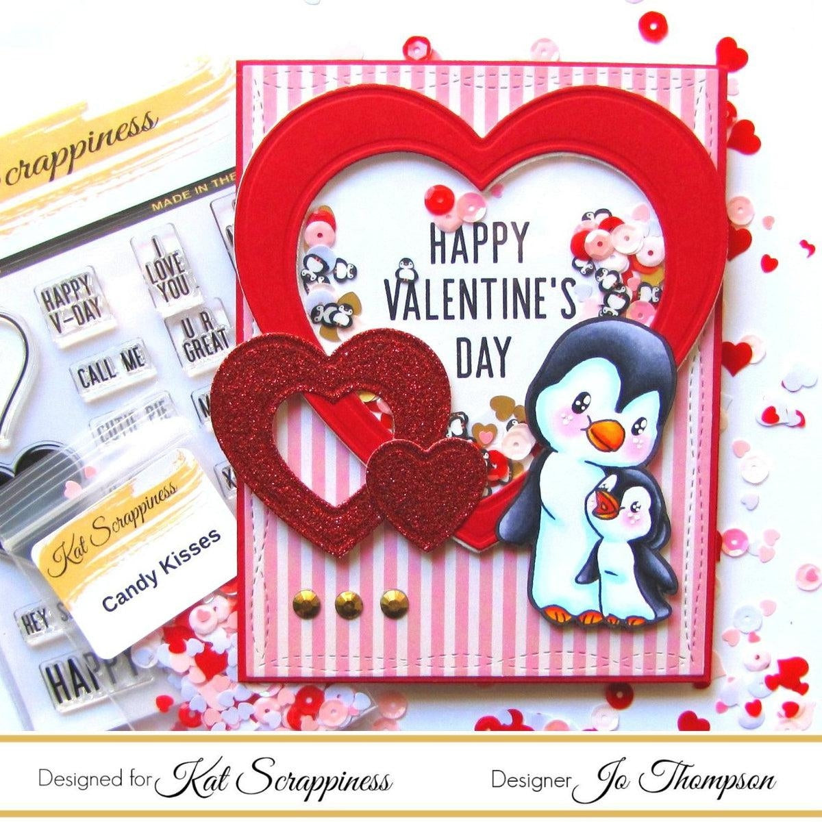 Embossed Edge Heart Dies by Kat Scrappiness - Kat Scrappiness