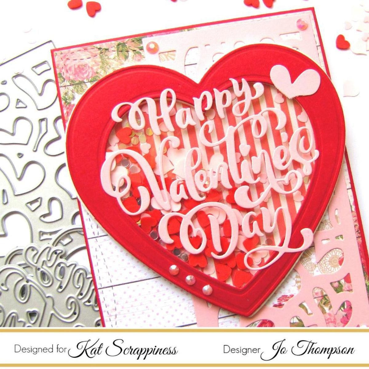 Embossed Edge Heart Dies by Kat Scrappiness - Kat Scrappiness