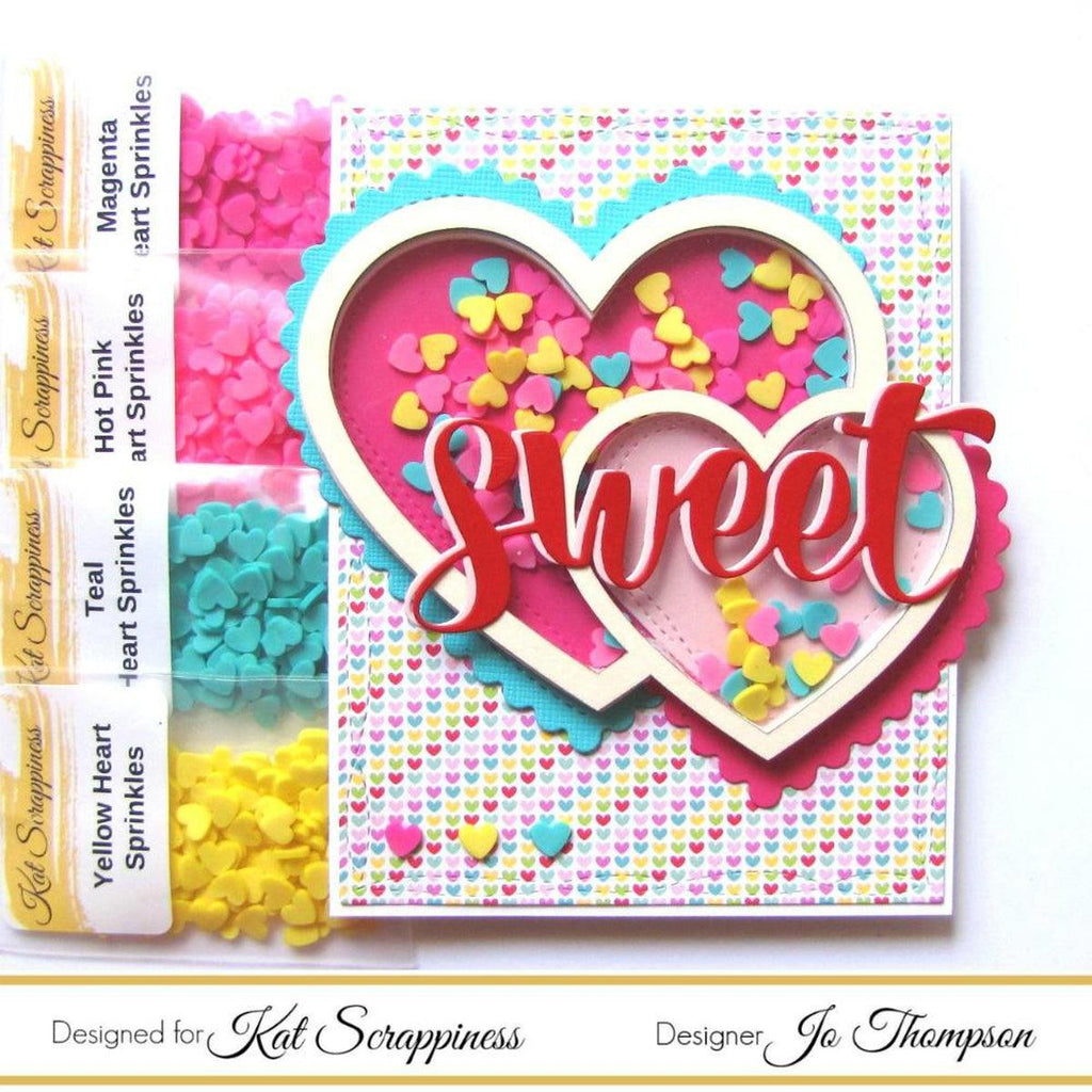 Yellow Heart Sprinkles by Kat Scrappiness - Kat Scrappiness