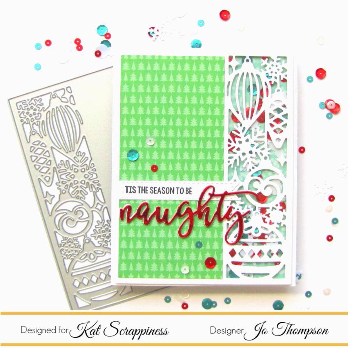 Ornament Strip Cover Plate Die by Kat Scrappiness - Kat Scrappiness
