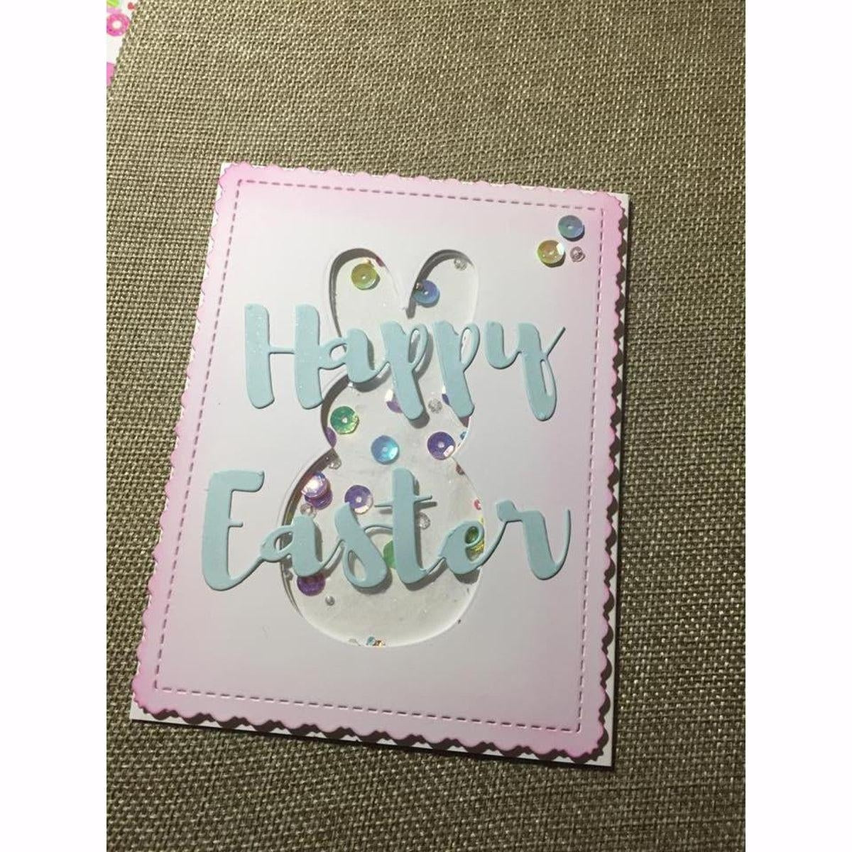 Stitched Easter Bunny Outline Dies by Kat Scrappiness - Kat Scrappiness