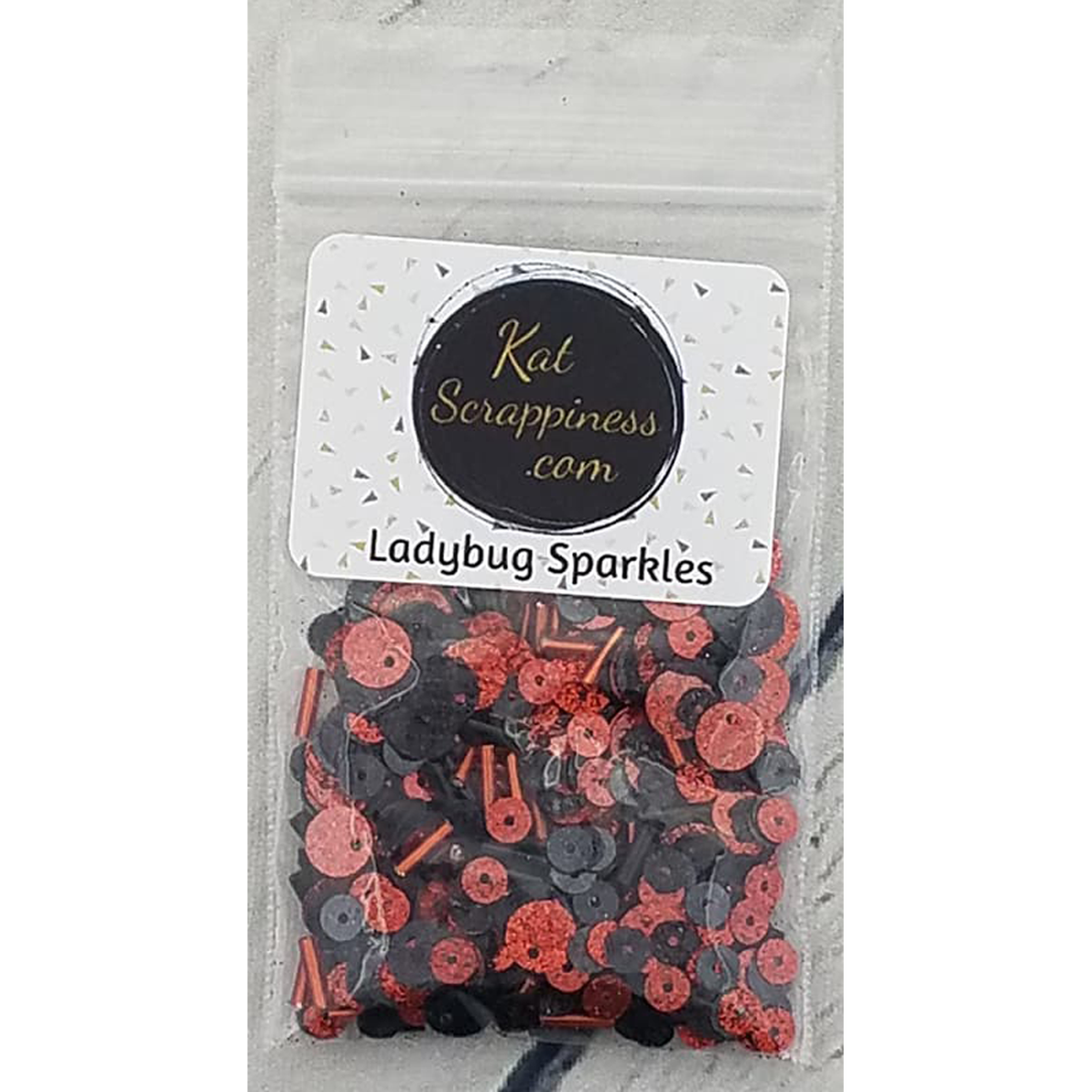 Ladybug Sparkles Sequin Mix - Kat Scrappiness