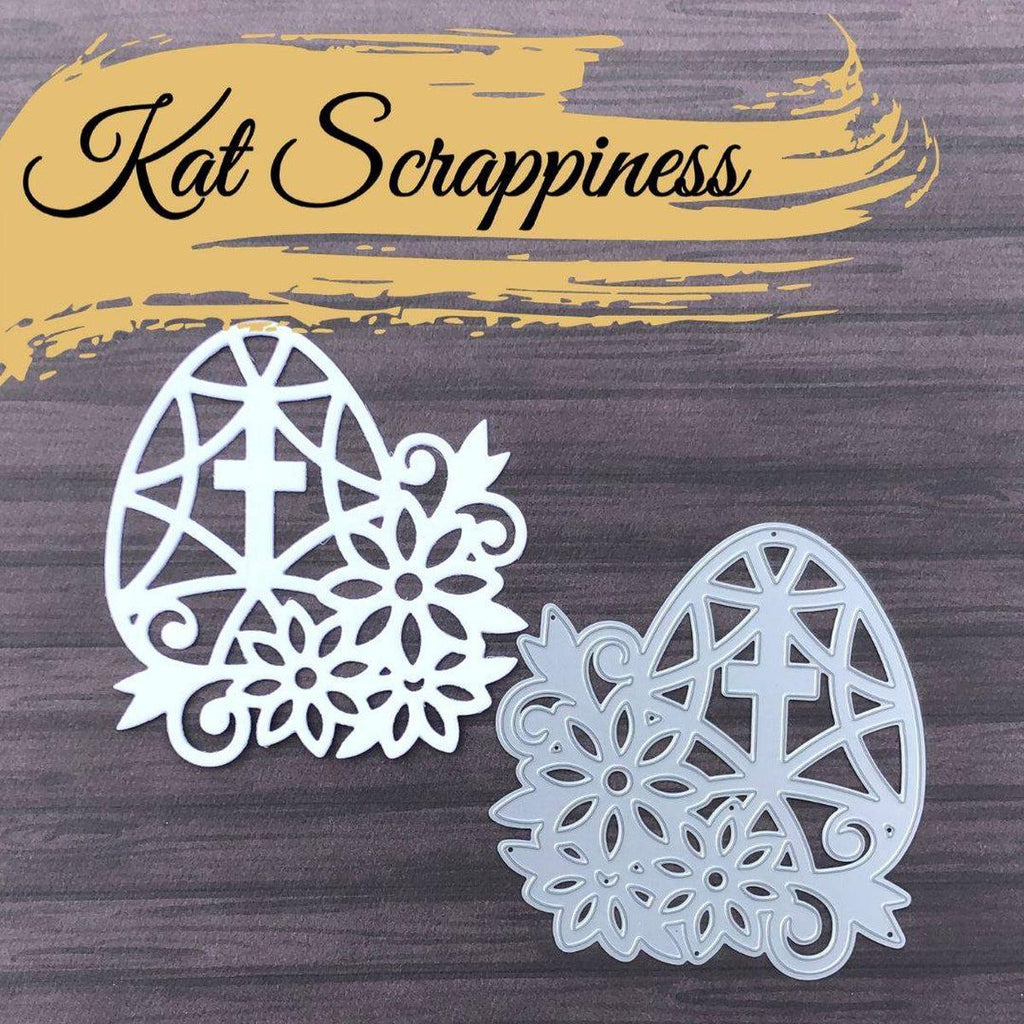 Faberge Egg with Cross Die by Kat Scrappiness - Kat Scrappiness