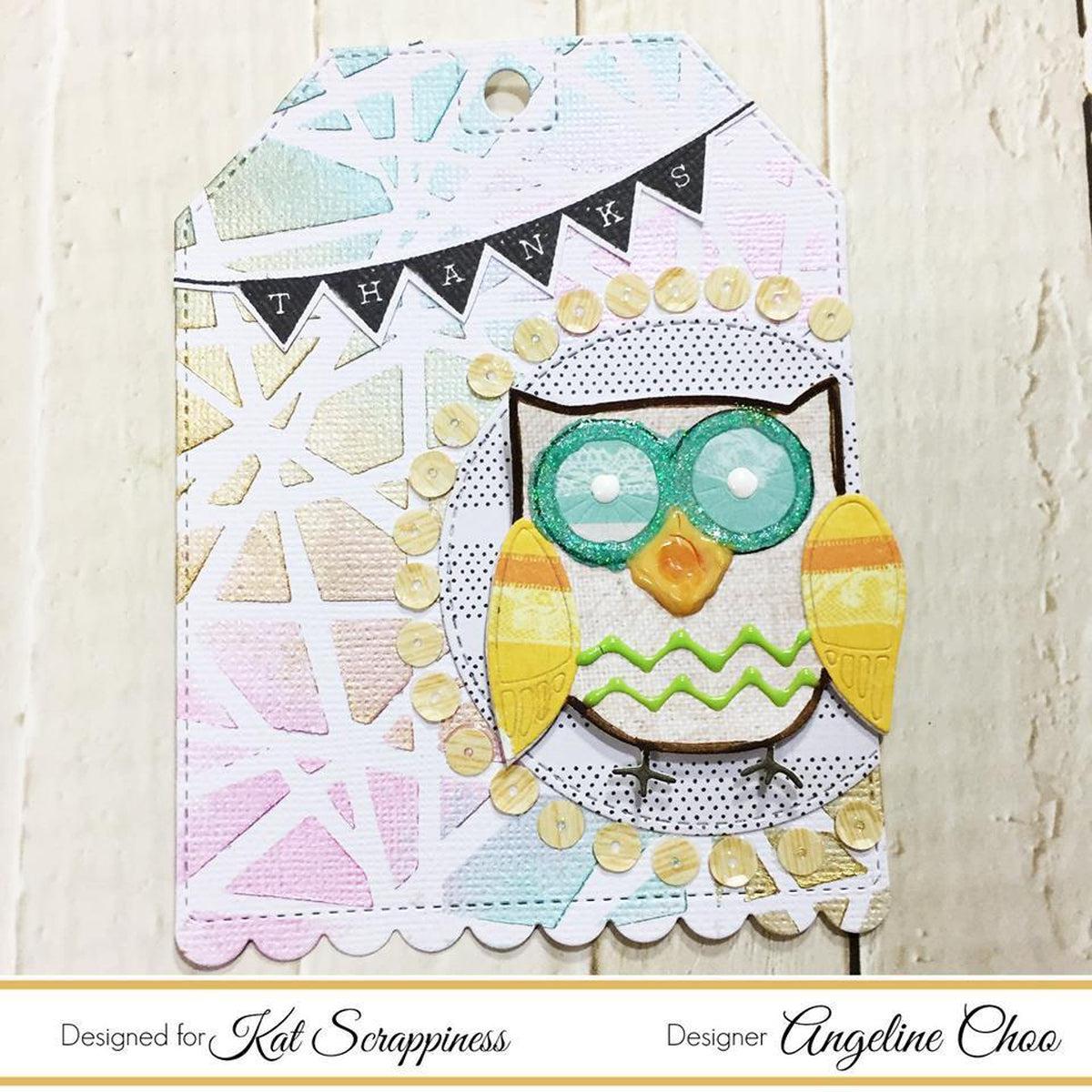 Cute Layered Owl Die Set by Kat Scrappiness - Kat Scrappiness