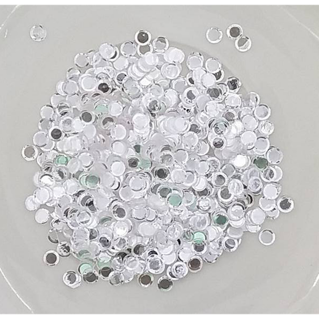 4mm Sparkling Clear Solid Confetti Mix - Kat Scrappiness