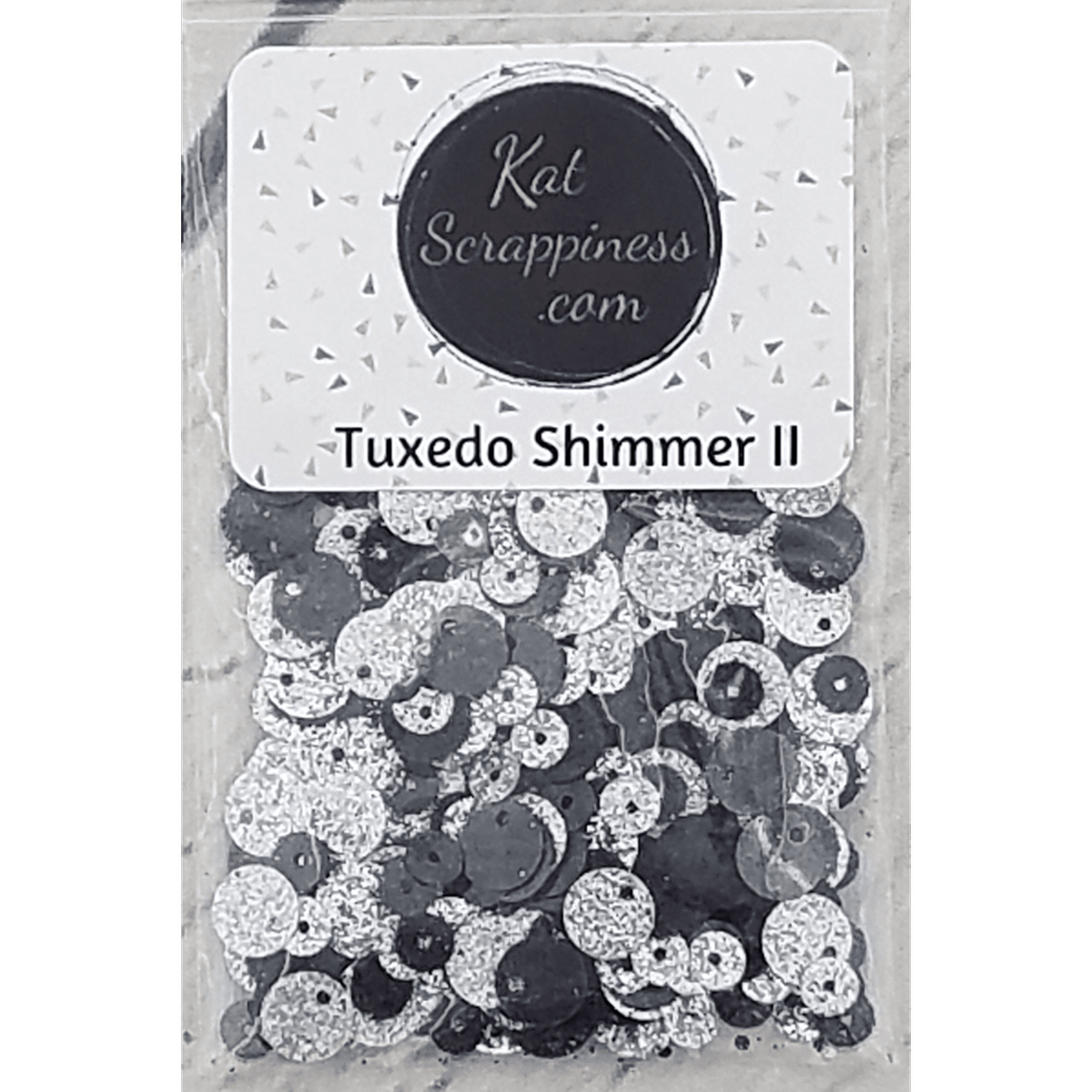 Tuxedo Shimmer II Sequin Mix - Kat Scrappiness