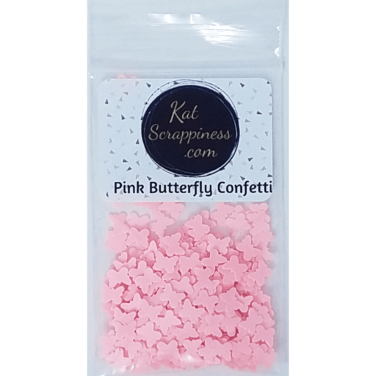 Pink Butterfly Confetti - Kat Scrappiness