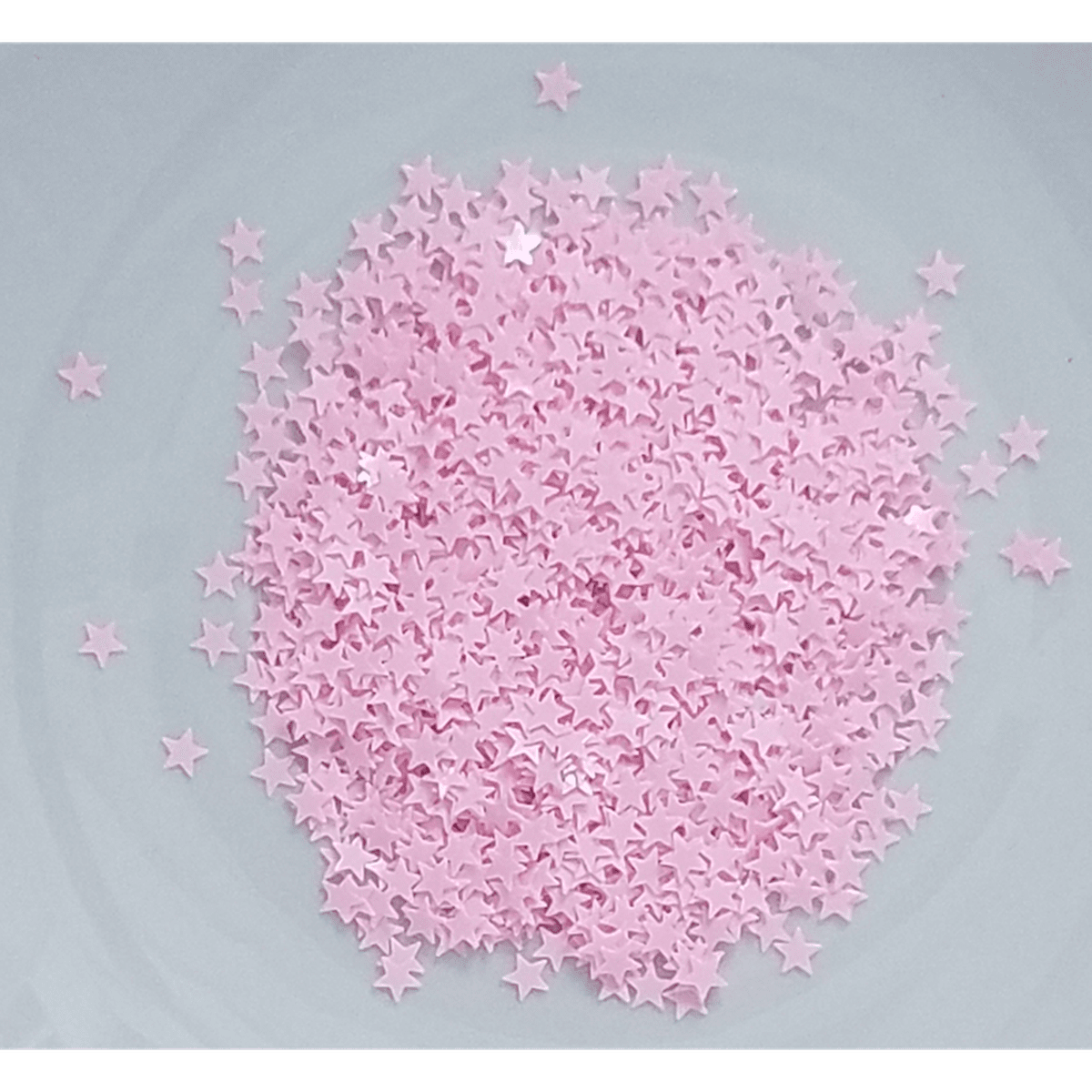 4mm Pink Solid Star Confetti - Kat Scrappiness