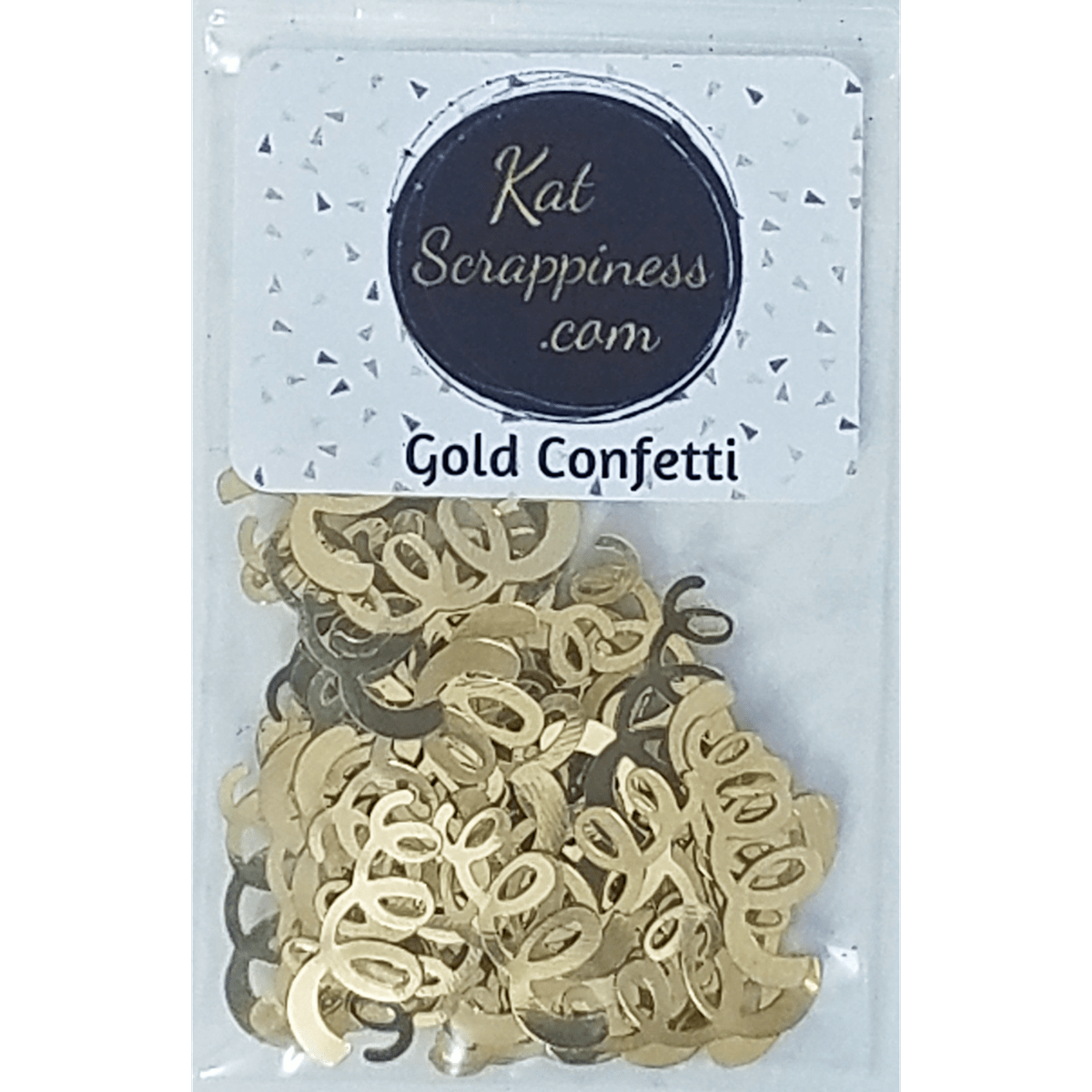 Gold Confetti Sequins - Kat Scrappiness
