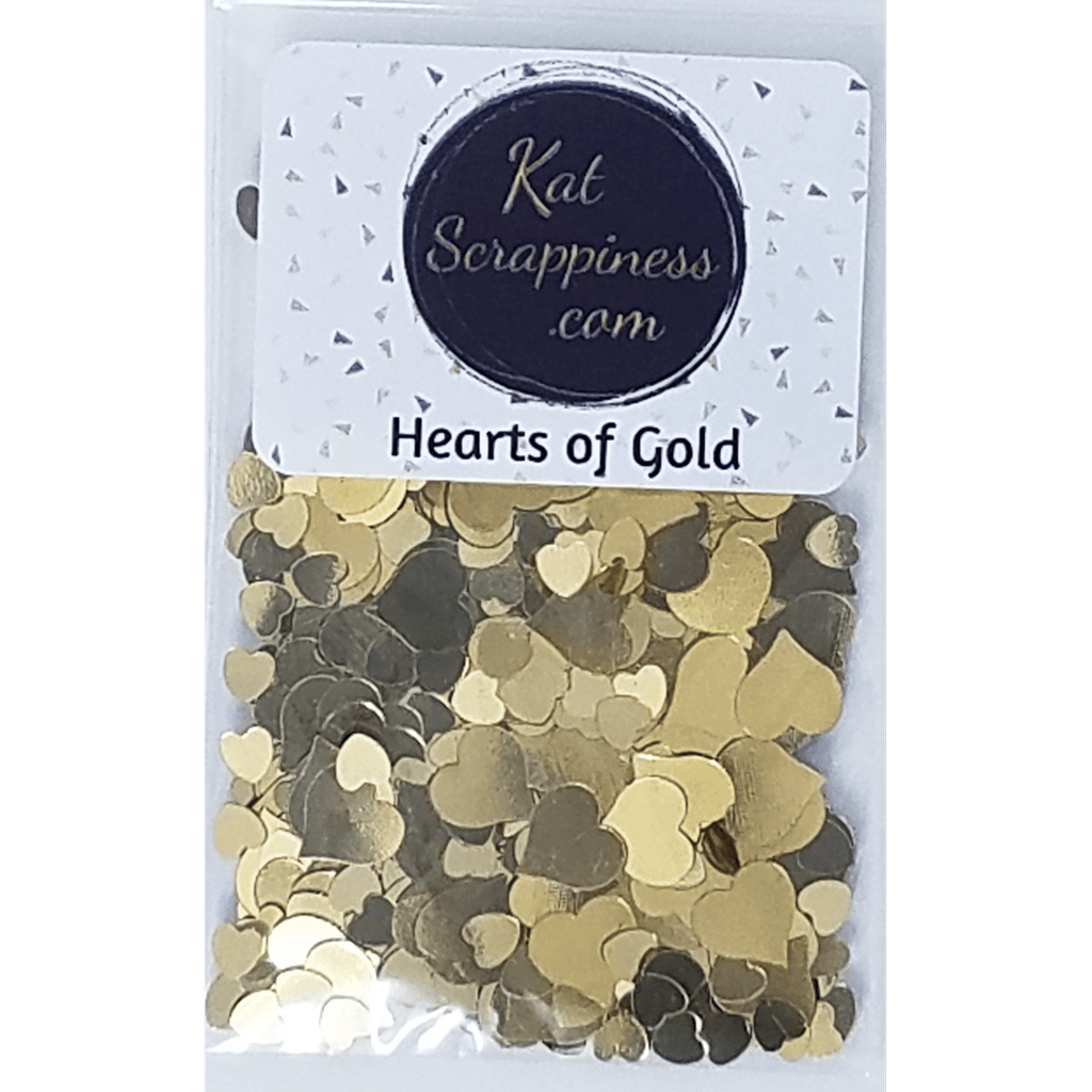 Hearts of Gold Sequin Mix - Kat Scrappiness