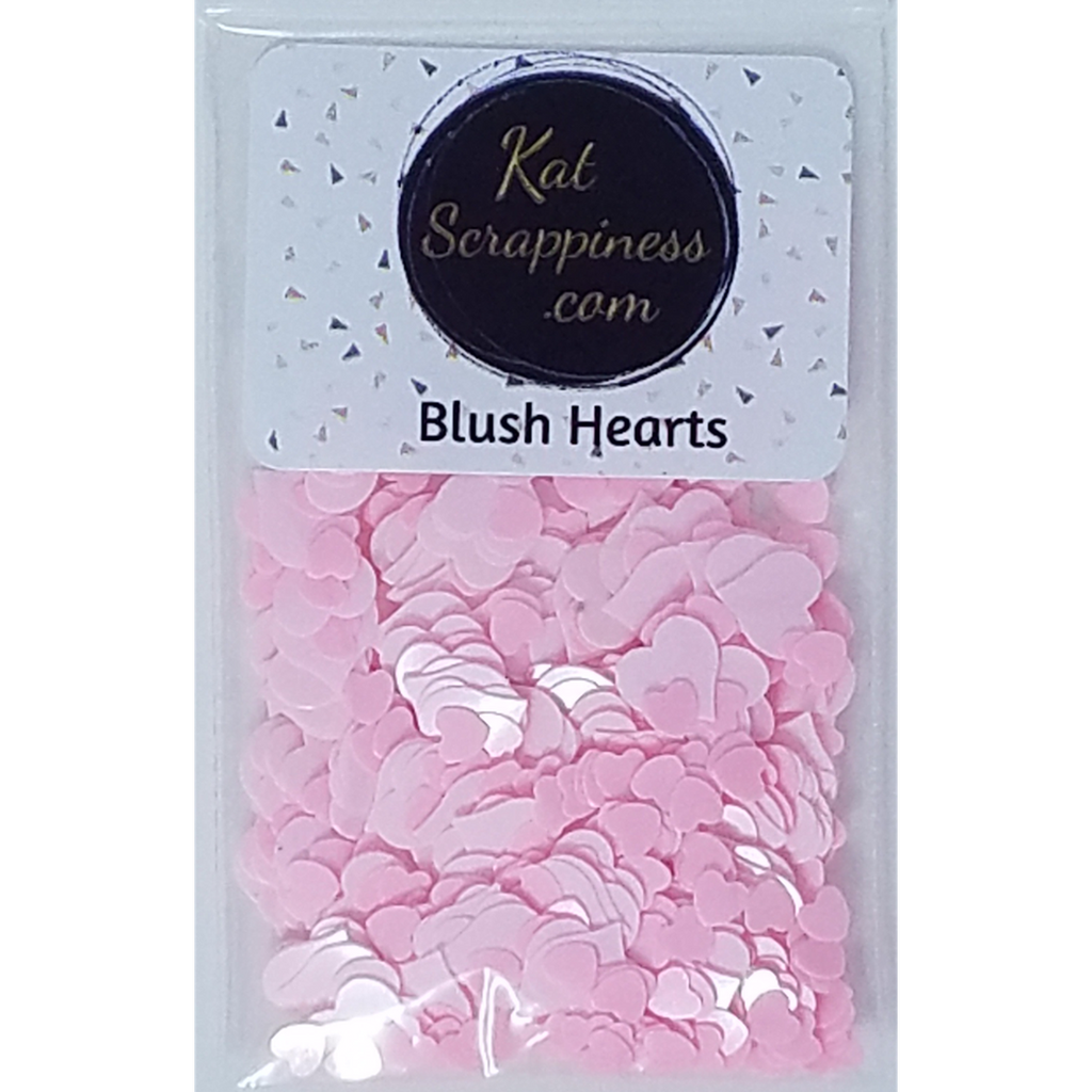 Blush Hearts Sequin Mix - Kat Scrappiness