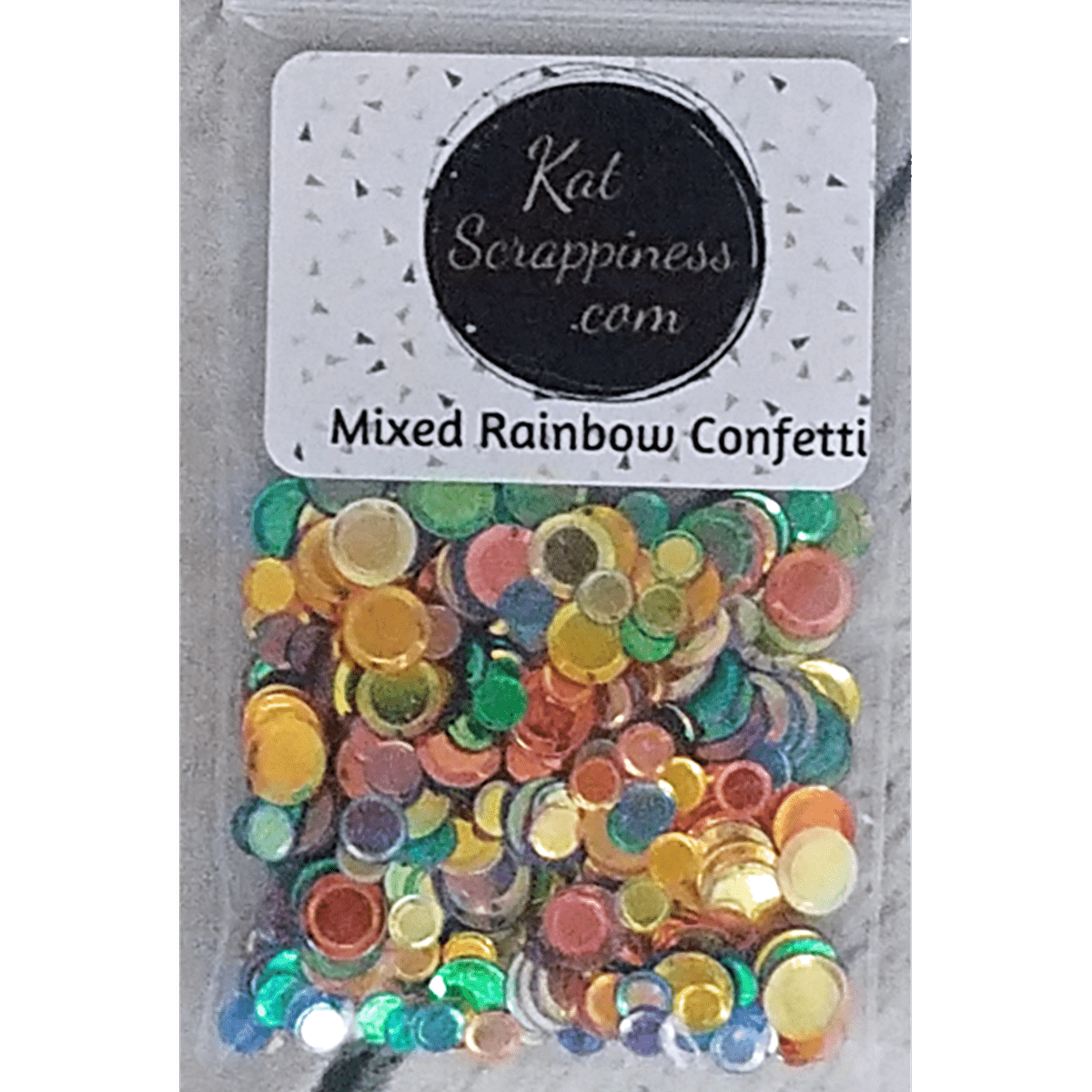 Mixed Rainbow Confetti Sequin Mix - Kat Scrappiness
