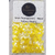 3mm Transparent Neon Yellow Solid Heart Sequins - Kat Scrappiness