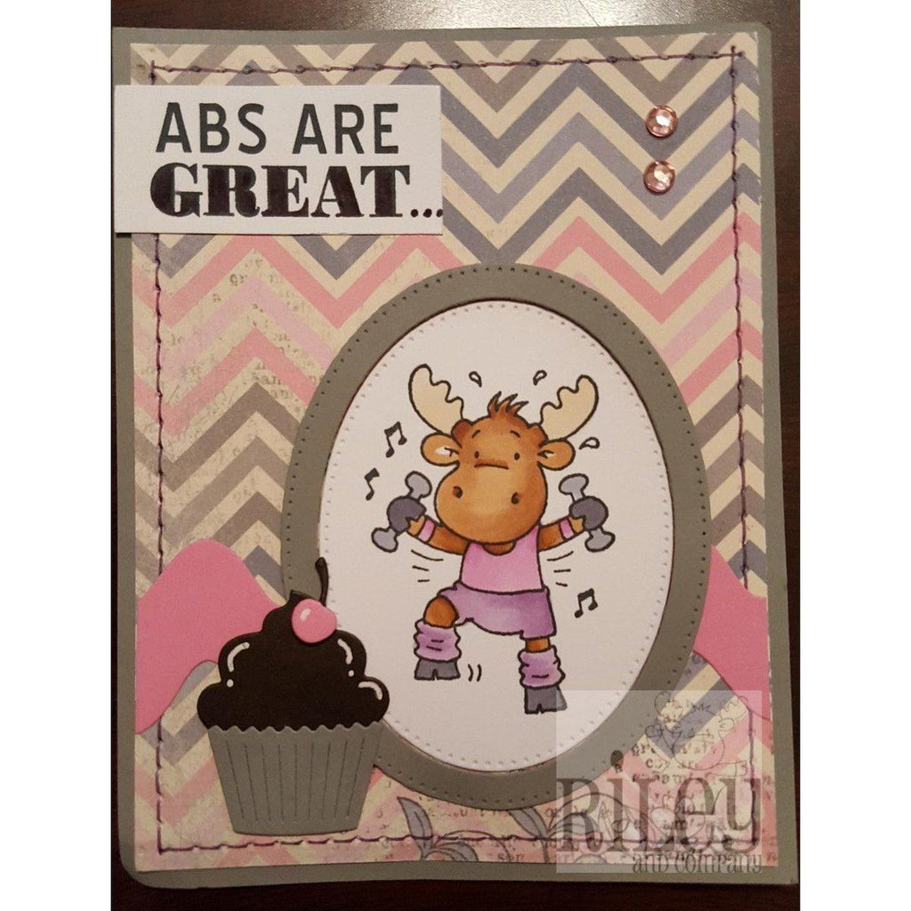Abs are Great Cling Stamp by Riley & Co - Kat Scrappiness