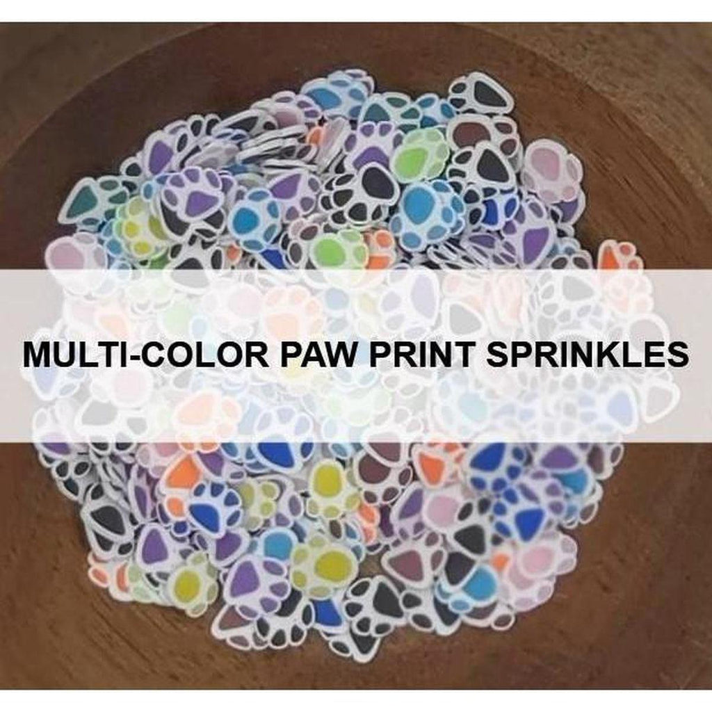 Multi-Color Paw Print Sprinkles by Kat Scrappiness - Kat Scrappiness