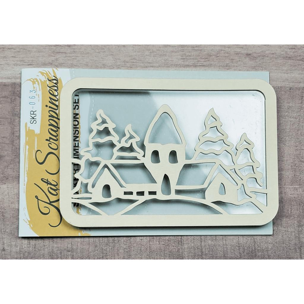 Winter Village Shaker Card Kit by Kat Scrappiness - 063 - Kat Scrappiness