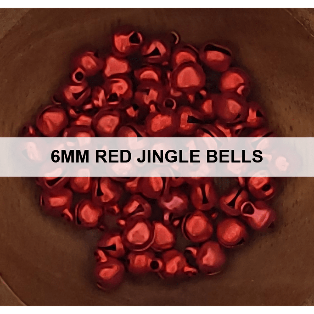 6mm Red Jingle Bells - Kat Scrappiness