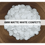 6mm Matte White Confetti Sequins - Kat Scrappiness