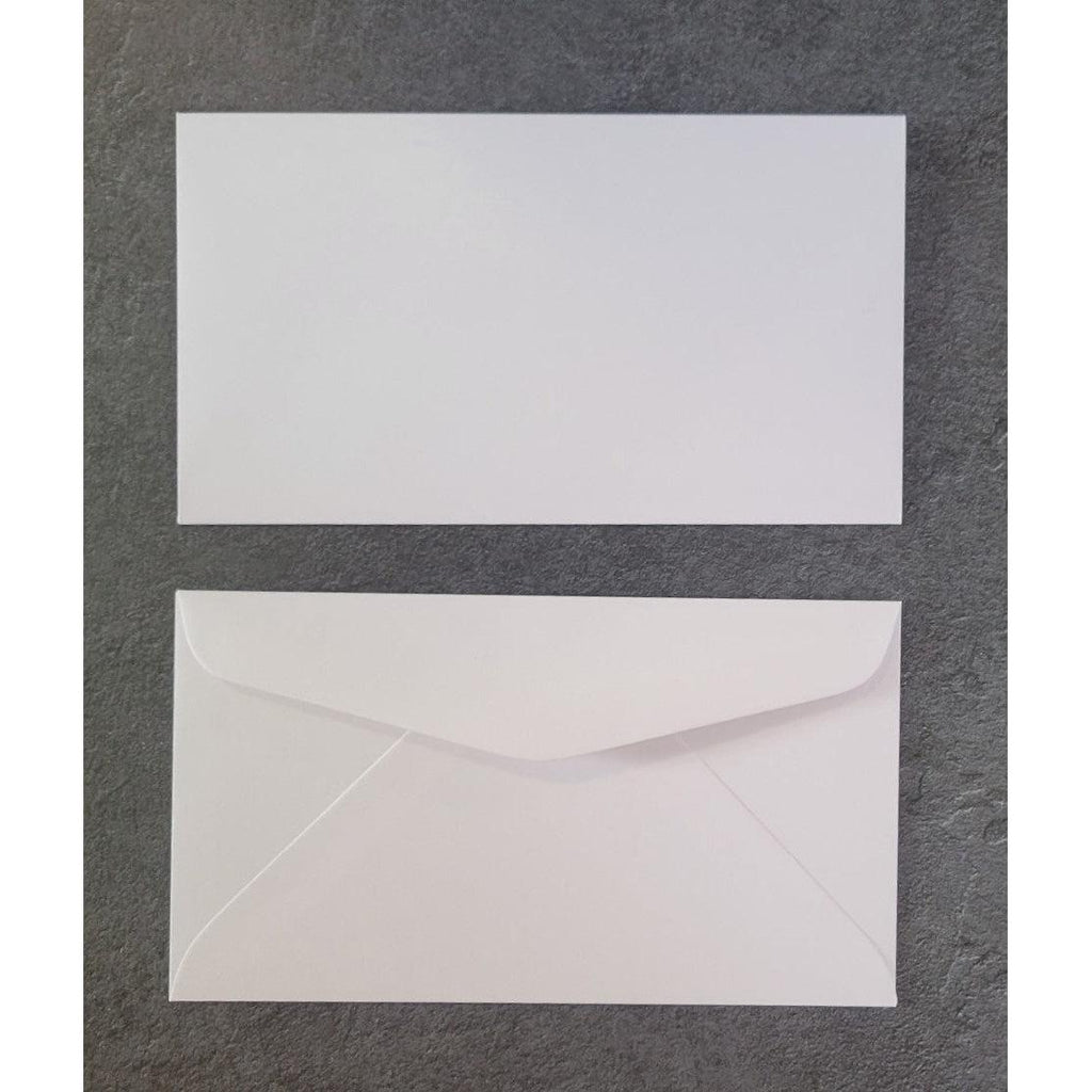 Mini Slimline Envelopes - White 10 pack