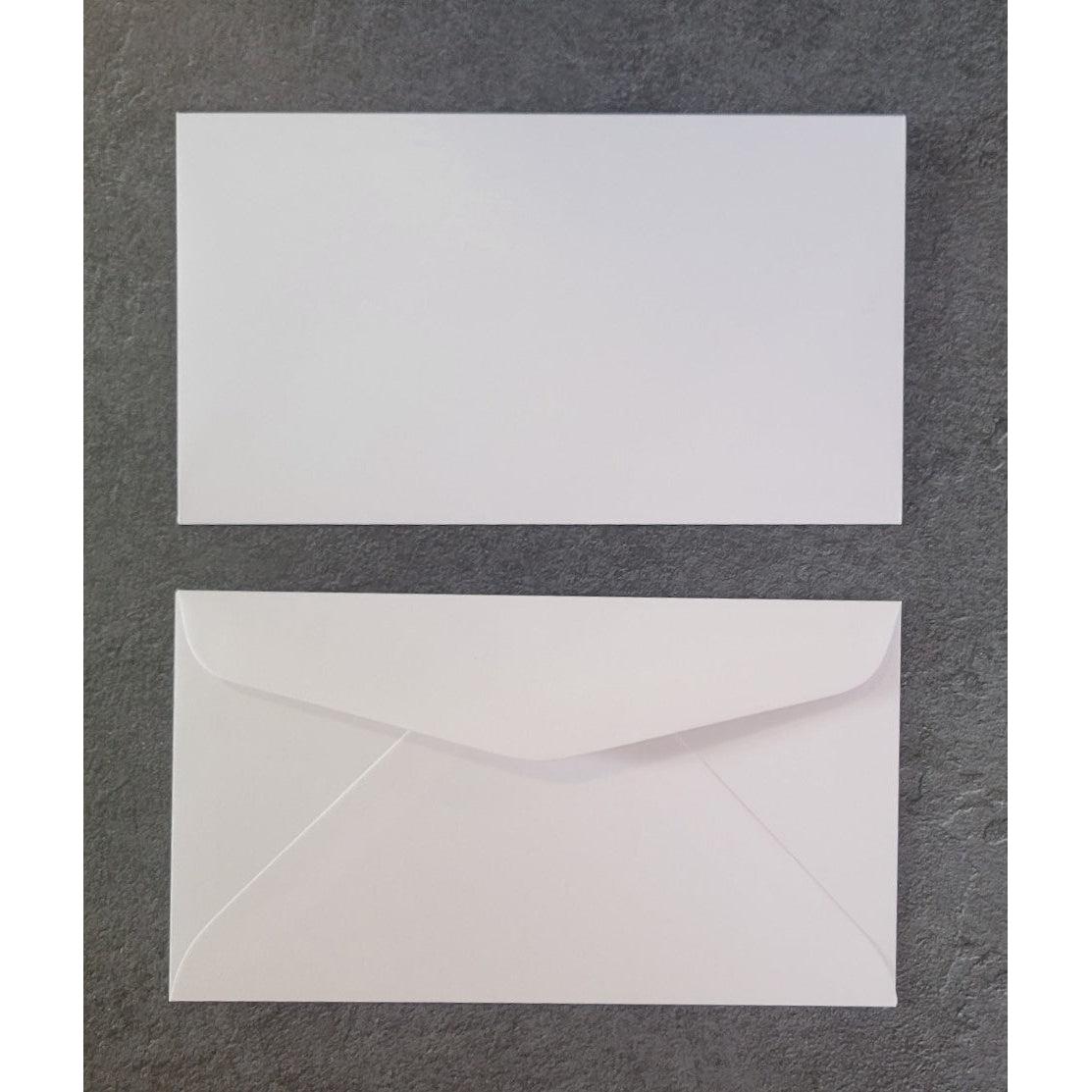 Mini Slimline Envelopes - White 25 pack