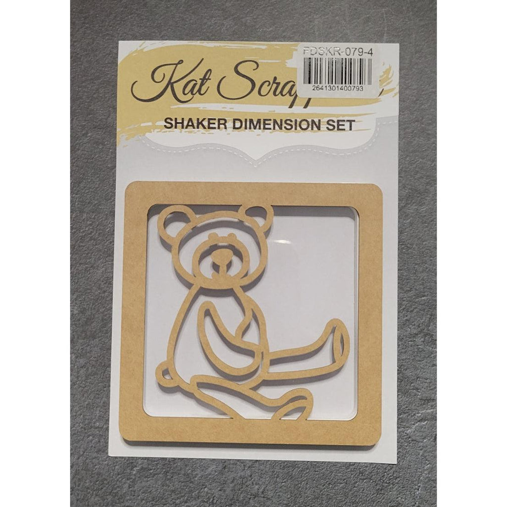 Framed Teddy Bear Shaker Card Kit - 079-4