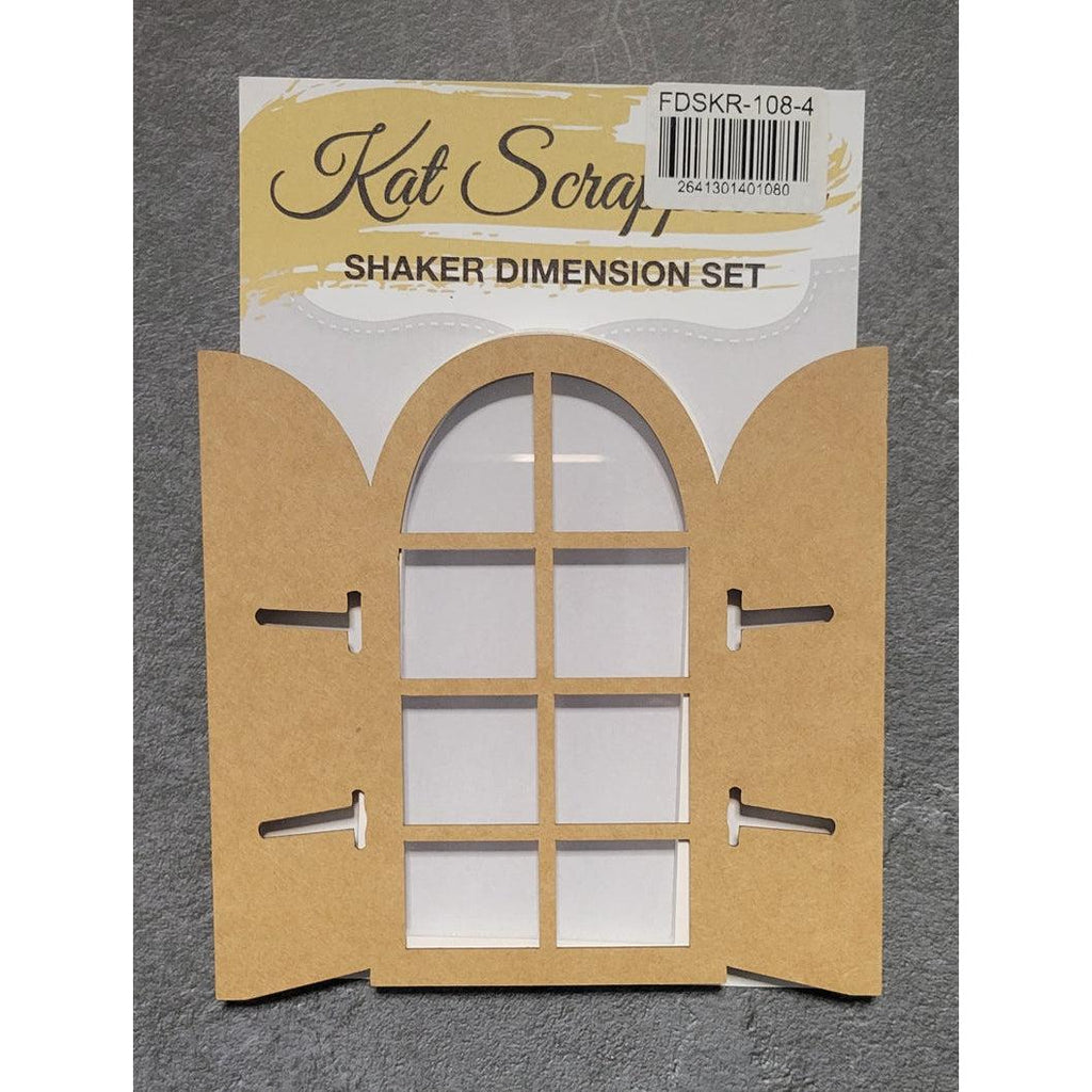 Oval Window with Shutters Shaker Card Kit - 108-4