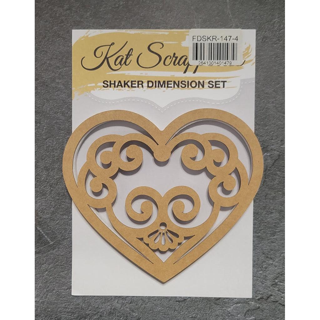 Scrolly Heart Shaker Card Kit - 147-4