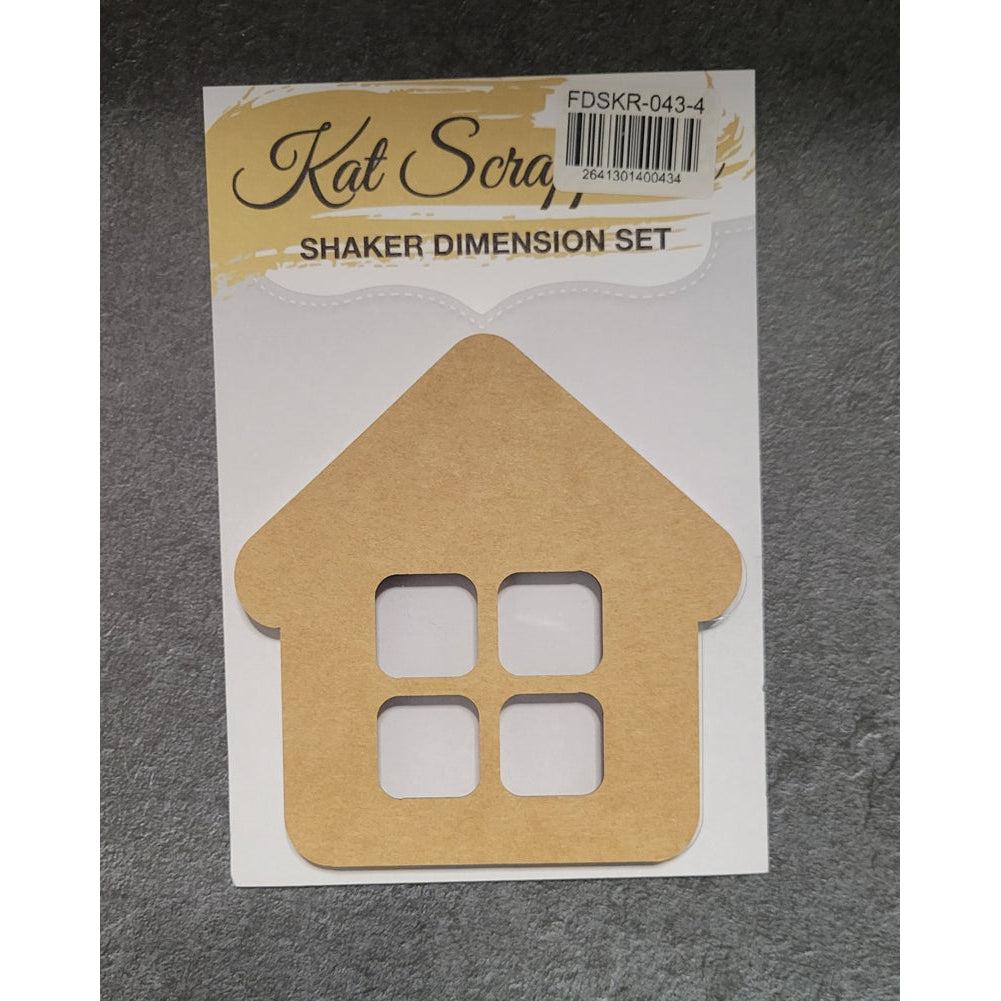 House with Windows Shaker Card Kit - 043-4