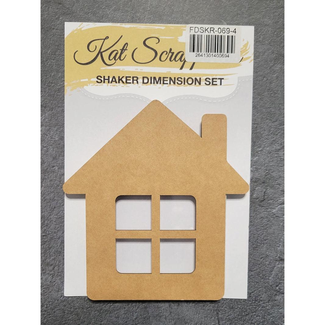 House with Chimney Shaker Card Kit - 069-4