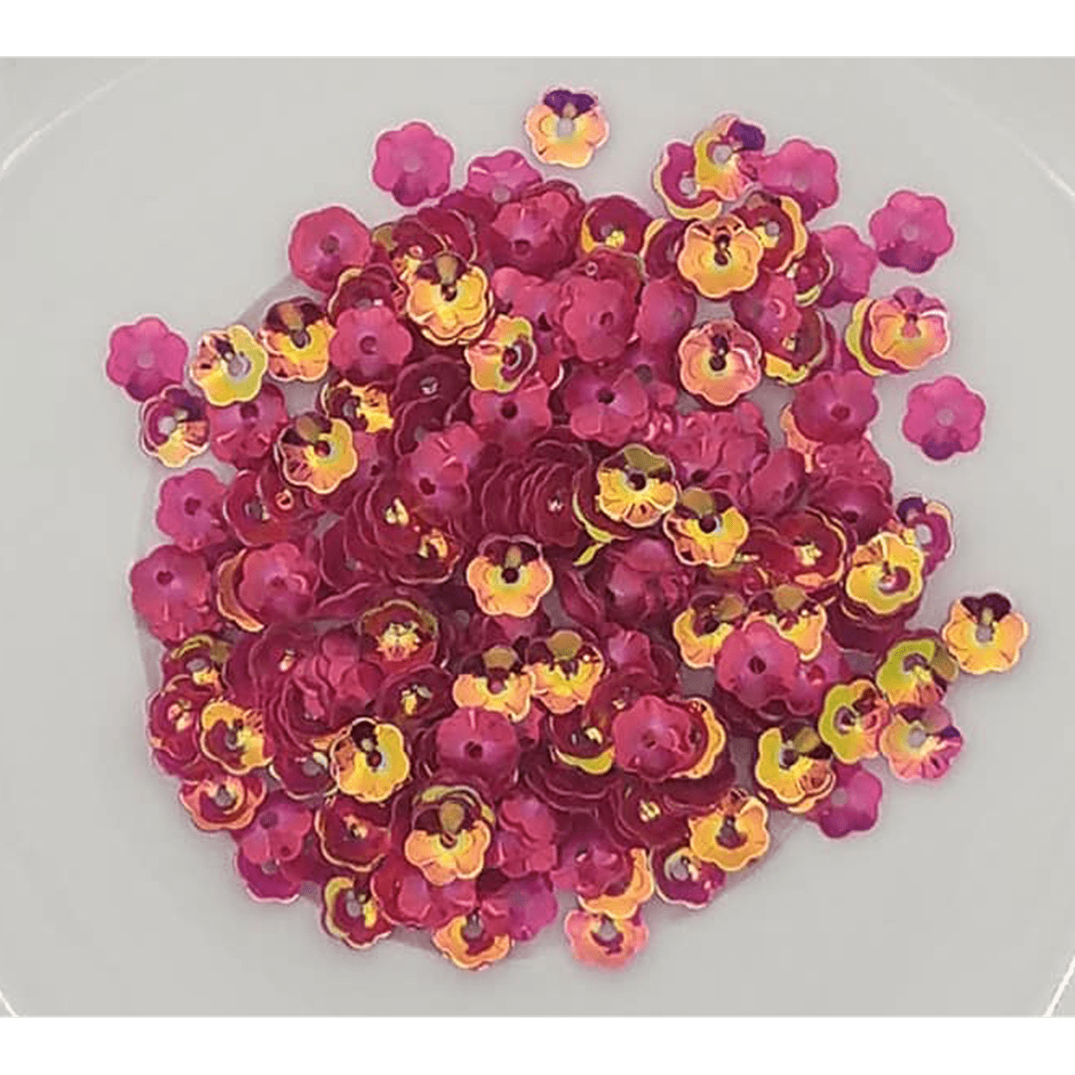6mm Magenta AB Flower Blossom Sequins Shaker Card Fillers - Kat Scrappiness